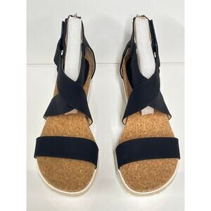 New Adrienne Vittadini Sport Size 9M Womens Av-Capers Black Sandals Shoes Straps